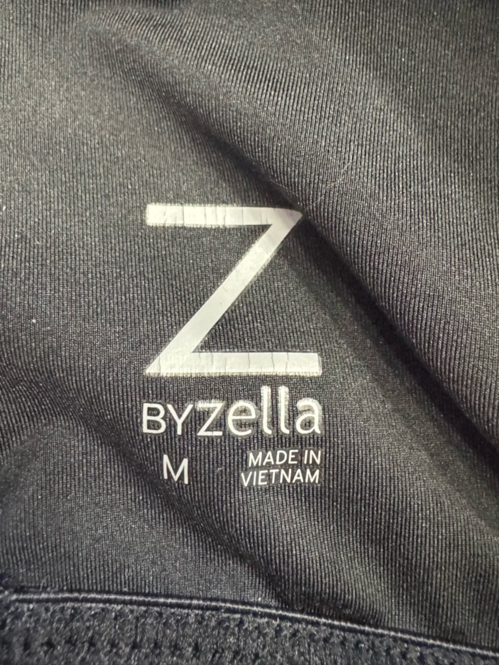Z by Zella Womens Sz M Black Pink Geometric Unpadded Sports Bra Athletic - Picture 3 of 5